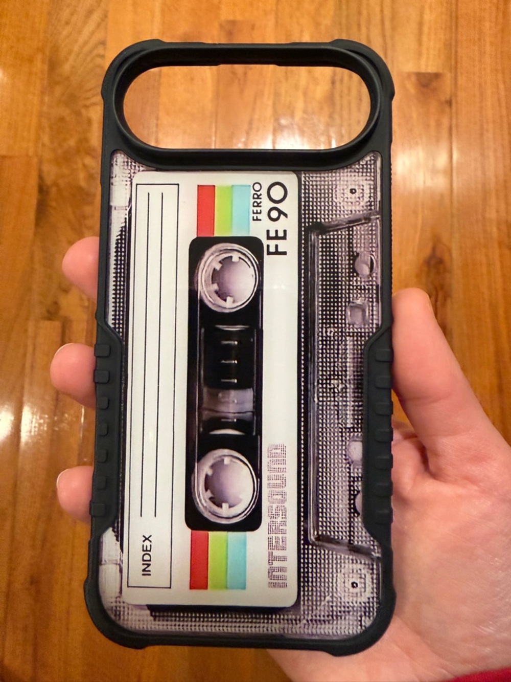 🌼 4/$13 - Retro Cassette Tape iPhone air Case - Black